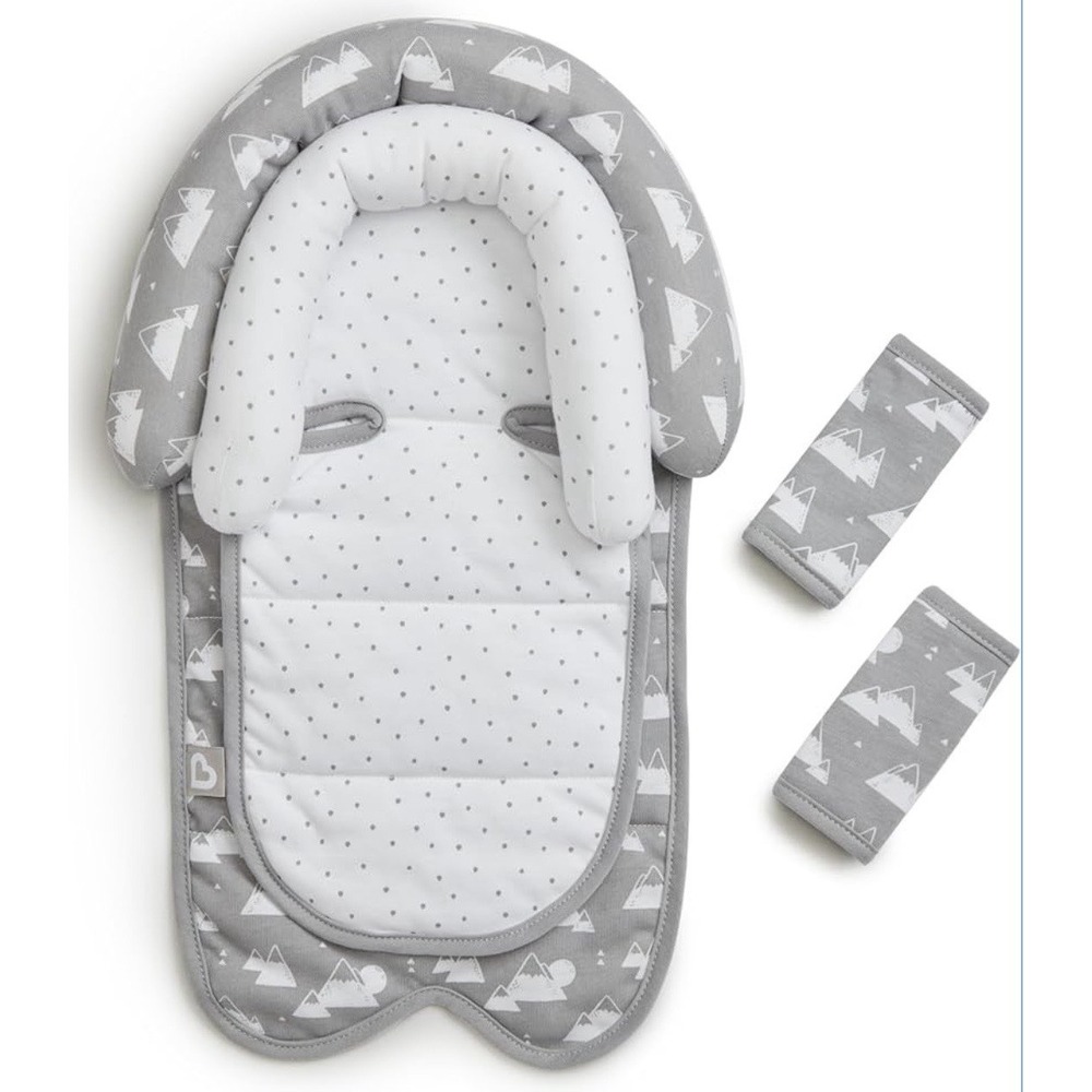 XTRAGUARD SafeFit Head Support & Strap Covers Baby (Silver-Ion Technology) NEW